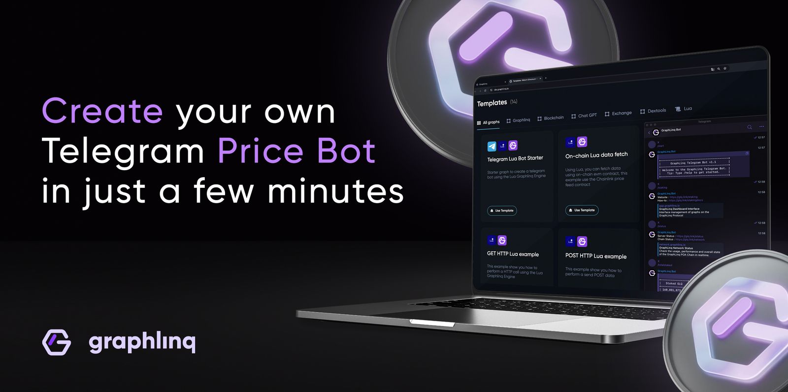 Tutorial: Build a Telegram price Bot with GraphLinq
